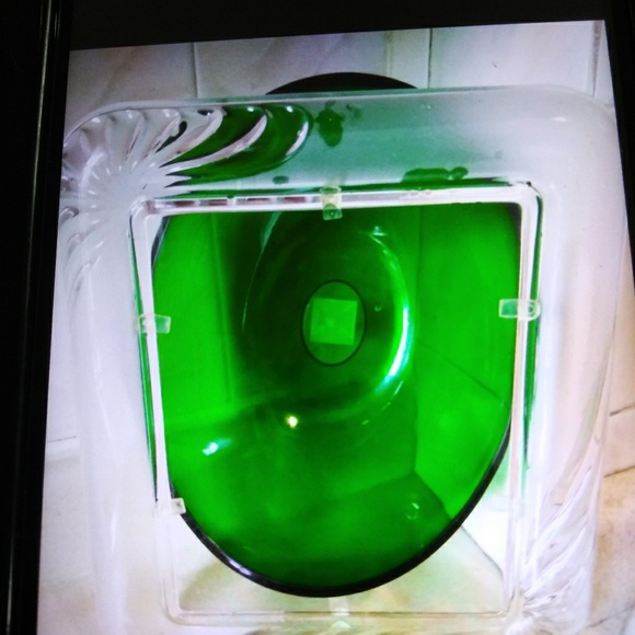 15" MIKASA Art Deco Frosted Crystal Picture Frame - Picture 2 of 2